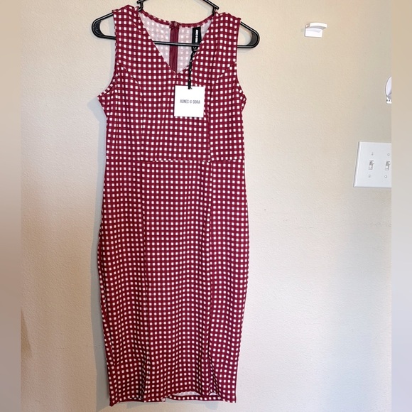 Agnes & Dora Dresses & Skirts - Agnes & Dora Mitchell Pencil dress, red/white gingham, size large NWT